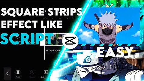 Square strips effect like Script - CapCut easy tutorial