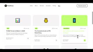 Interactive Digital Agency Blog - React & Tailwind (Positivus Project) Hover Transitions