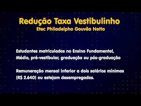 Vestibulinho 2º Semestre de 2023 – Etec Philadelpho Gouvêa Netto