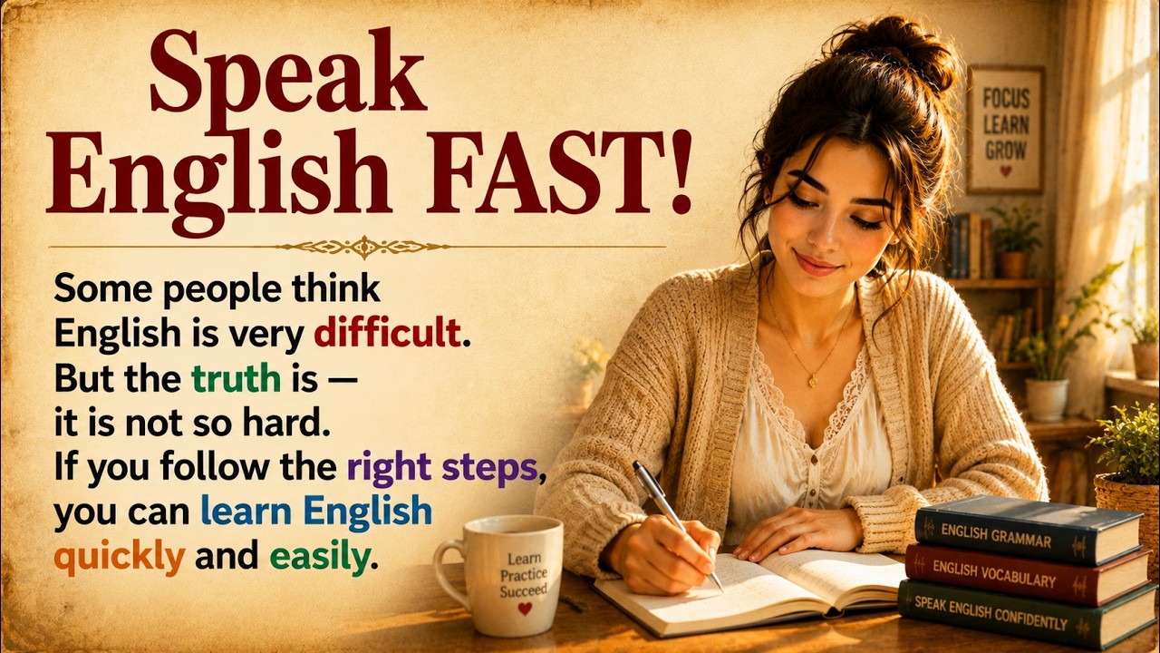 Speak English Fast and Easily | The Simple Daily Method to Improve Your ...