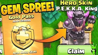 NOVO * Pekka King Skin! - Jogabilidade do June Gold Pass, Clash of Clans  @CarbonFinGaming