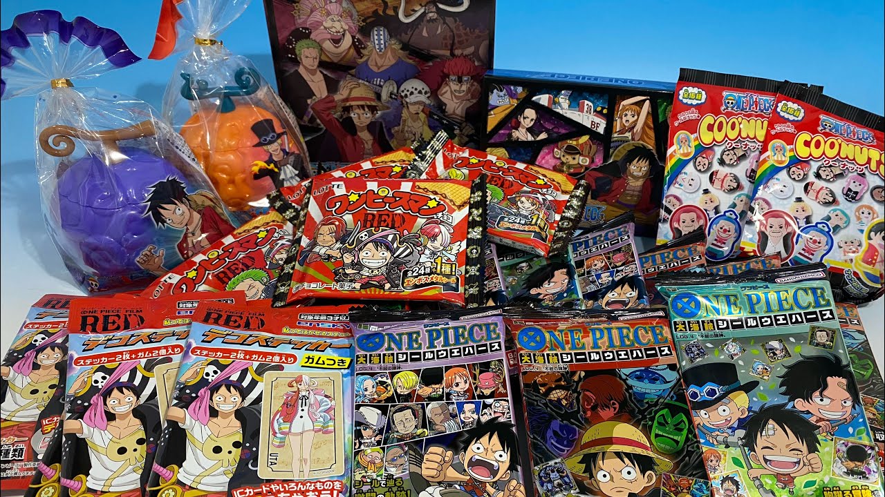 ONE PIECE wafers, Koonuts stickers, Valentine's Day - YouTube