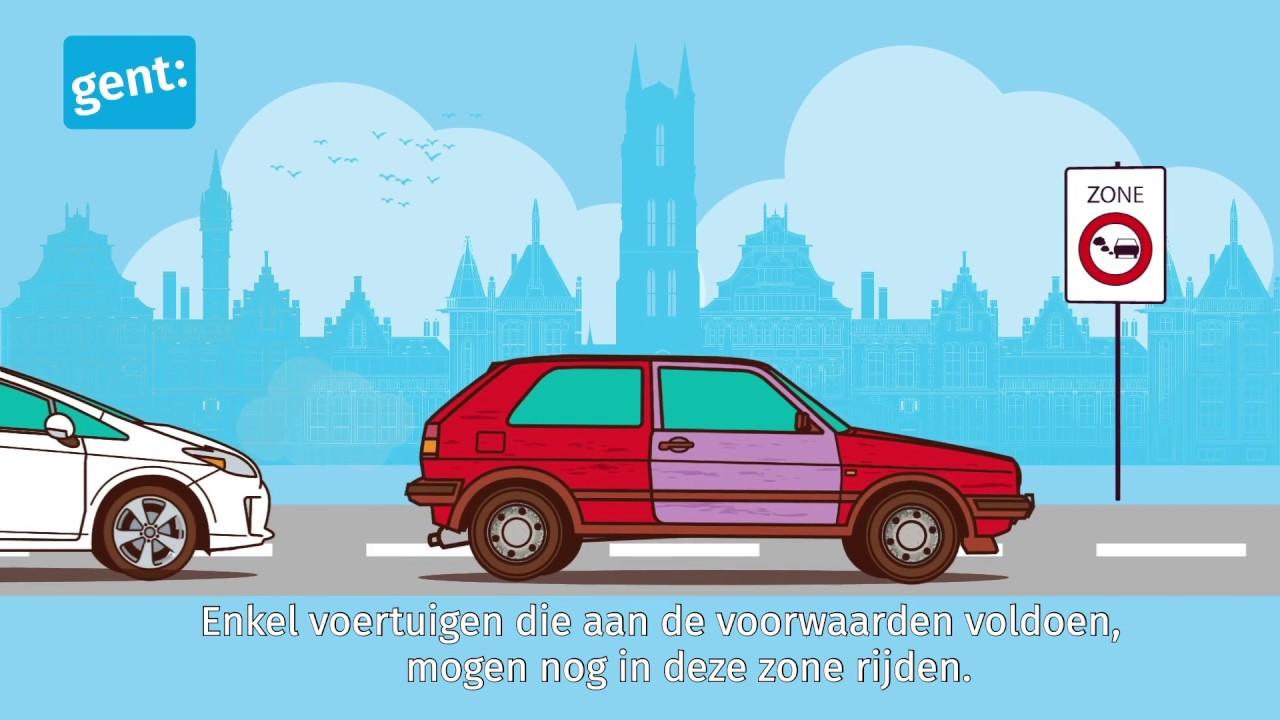 Hoe werkt de lage-emissiezone in Gent (in 1 minuut)? - YouTube