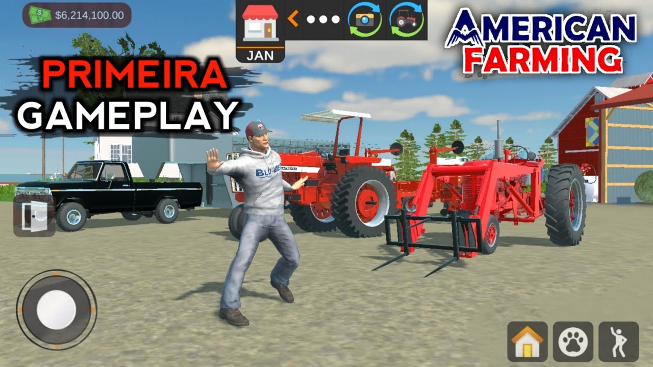 NOVO JOGO REALISTA DE FAZENDA PARA ANDROID E IOS - AMERICAN