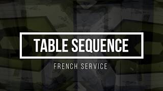 TABLE SEQUENCE (French Service)