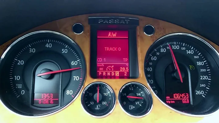 VW Passat B6 3.2 FSI DSG 4Motion 0-130 km/h