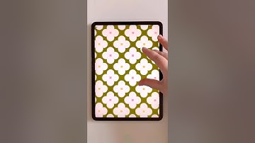 Super easy floral pattern made in Procreate #procreate #procreatevideo #easydrawing #surfacepattern