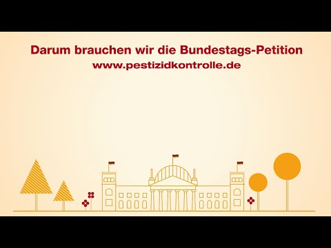 Die Bundestagspetition Pestizidkontrolle von Imkermeister Thomas Radetzki.
