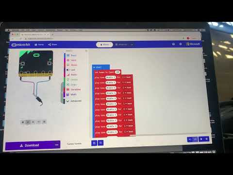Audio of Twinkle Twinkle composed using micro:bit