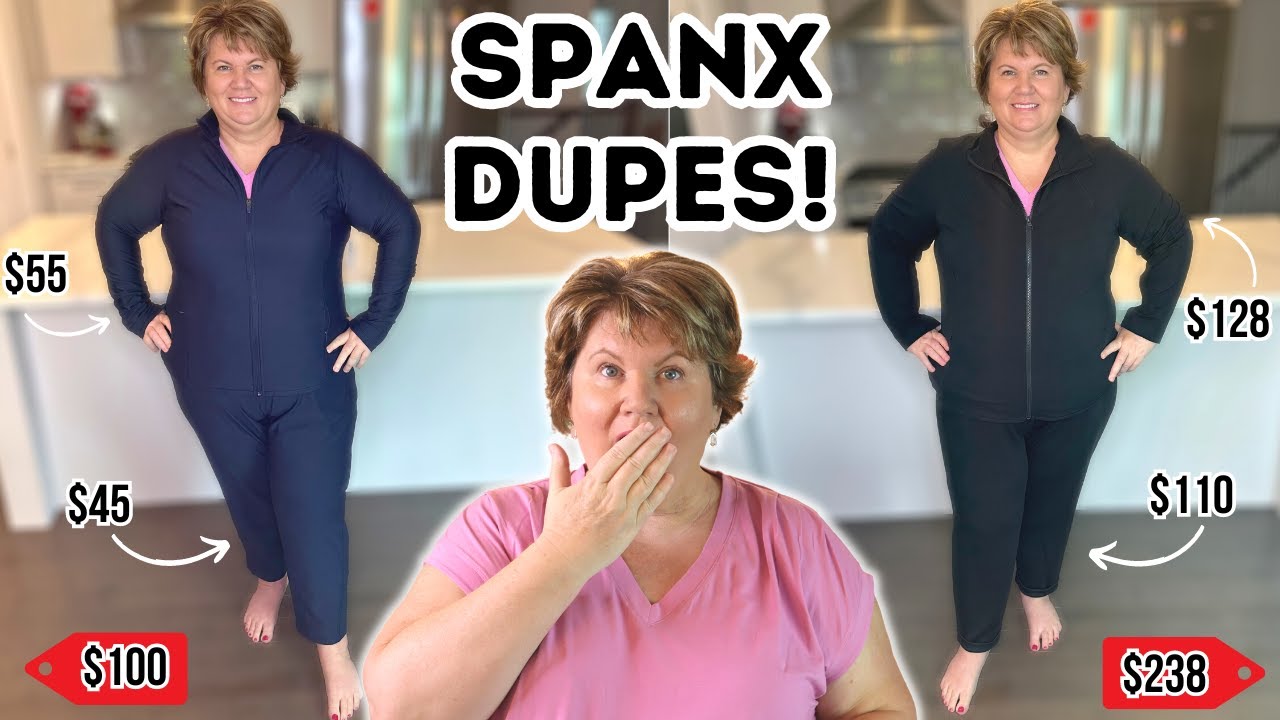 Spanx Pants Dupes! Can I Dupe My Favorite Spanx Pants & Jacket? (Petite  Plus Size over 50) 