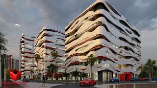 LARGEST ARCHITECTURAL RENDER EVER MADE IN LUMION CONCEPTION  ADMINISTRATION لوميون 11 انيميشن
