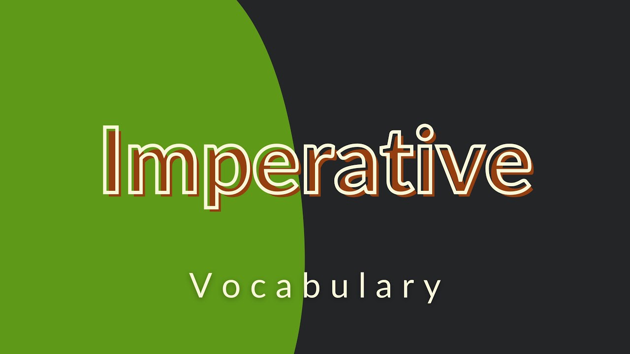What is the meaning of Imperative?