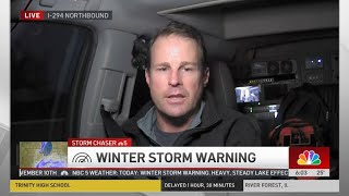 Winter storm warning leads to treacherous driving conditions across Chicago area