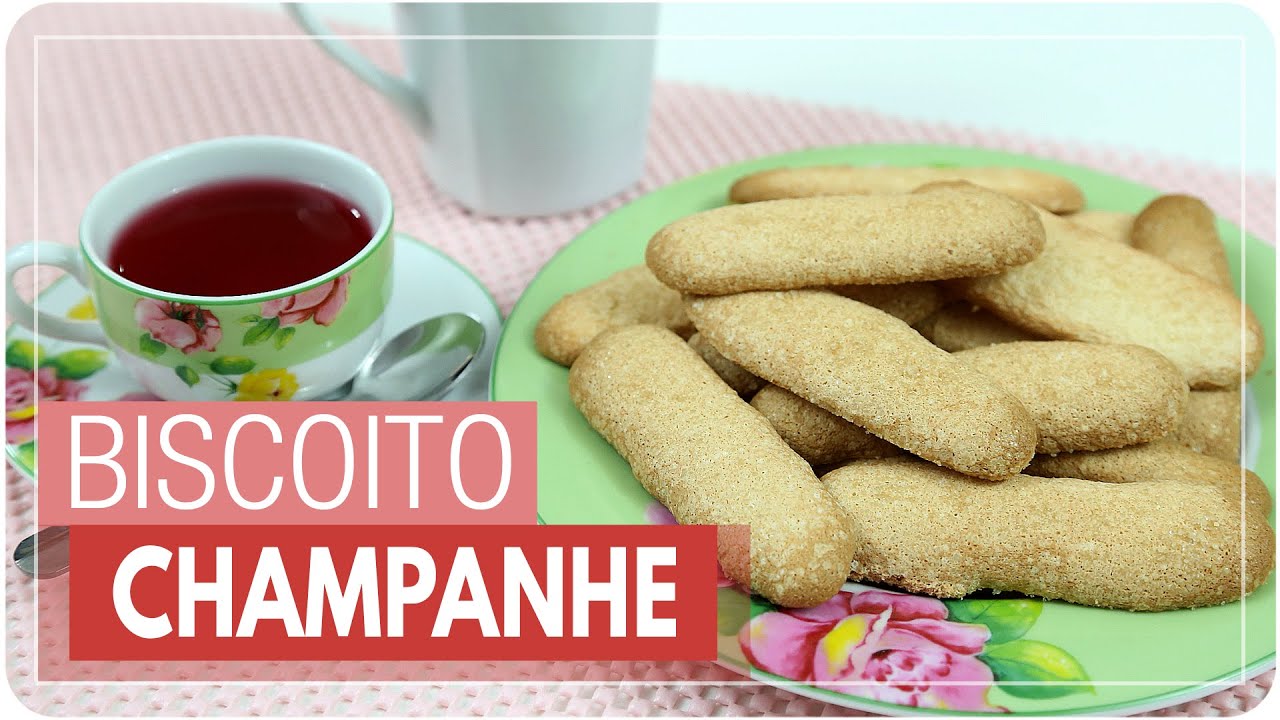 BISCOITO CHAMPANHE 3 INGREDIENTES sem glúten/sem lactose