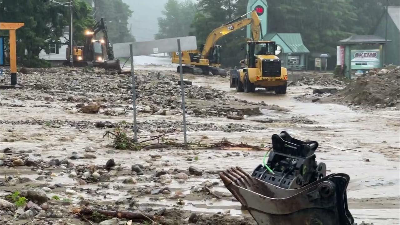 Ludlow, VT flooding 7/10/2023 YouTube