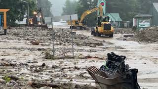 Ludlow, VT flooding 7/10/2023