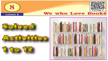 We Who Love  Books (Poem) /chapter 8/class 8th/ PSEB/Activities 1 to 12