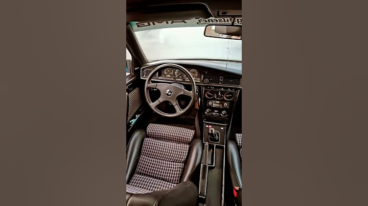 Mercedes Benz 190e Evolution 1 interior