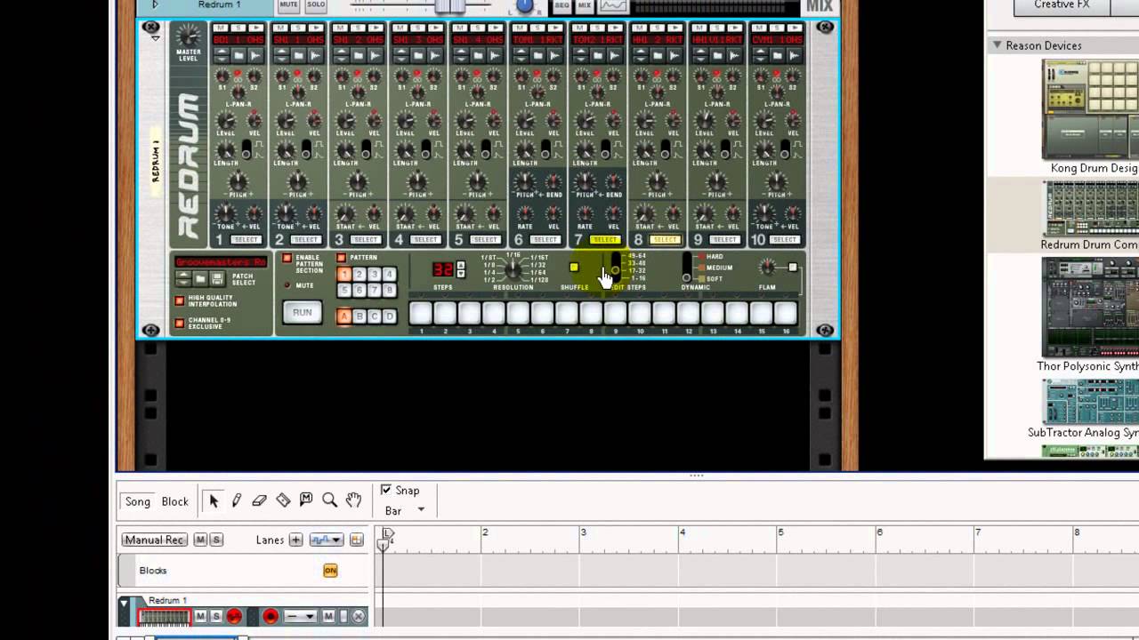 Redum Tutorial TUTORIAL 9:REDRUM¿SABÍAS ÉSTO? PARTE 1 DE 2-TODO REASON EN ESPAÑOL ...