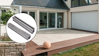 Réaliser une terrasse dalles ou bois avec les profilés aluminium PROFILDECK