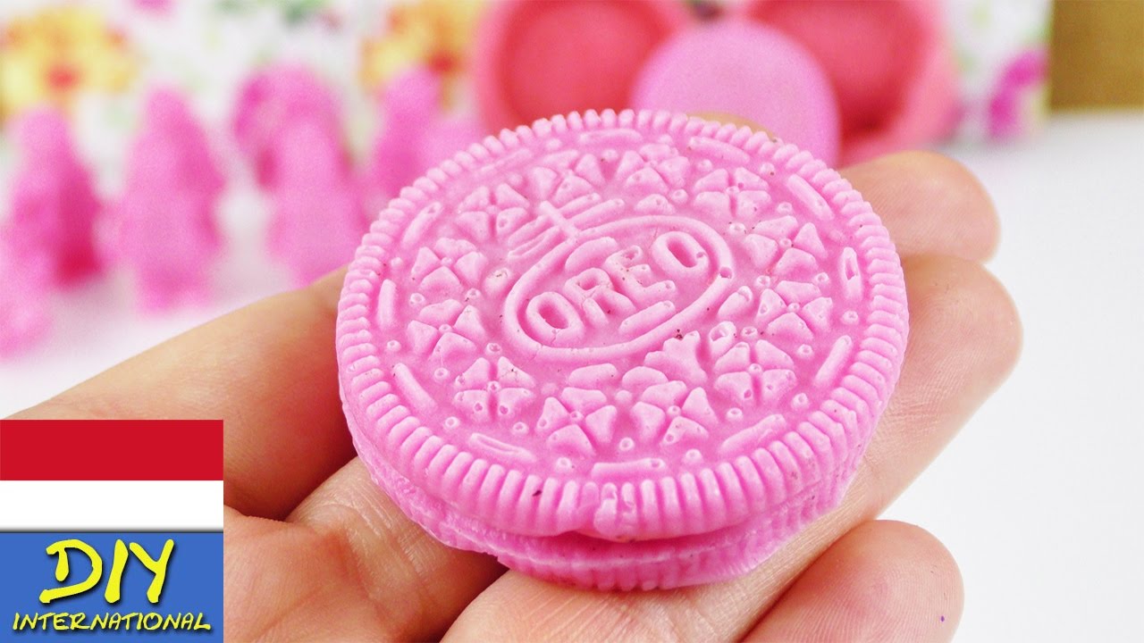  Pembuatan  Sabun  Bentuk Oreo warna Rosa YouTube