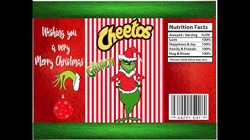 Chip bag tutorial on cricut design space, learn to make a chip bag Christmas theme