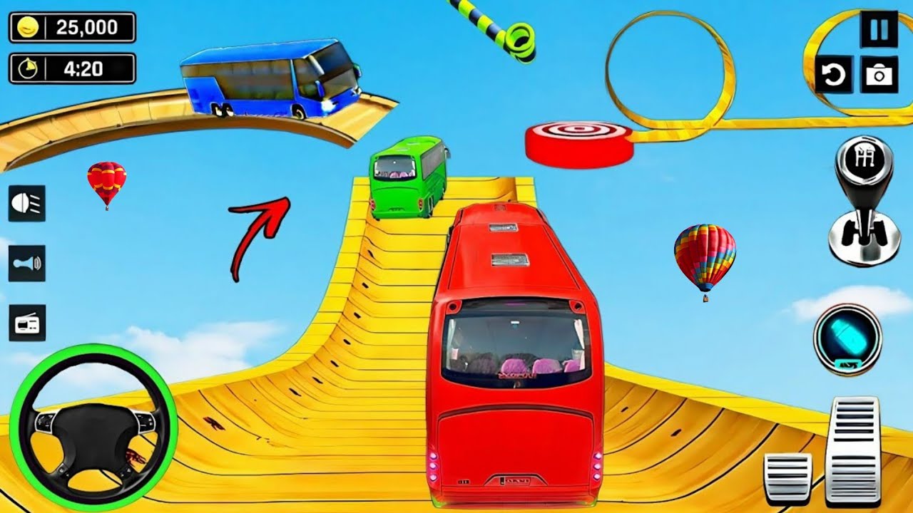 Ramp BUS Stunts Games 3D - Android Gameplay - YouTube