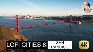 San Francisco 🎧 Lofi Session with drone view 4K [calm beats&relaxing beats] screenshot 1