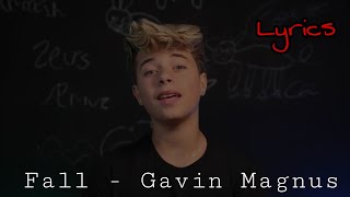 Fall - LYRICS - (Cover by Gavin Magnus and Jam Jr.) - Justin Bieber