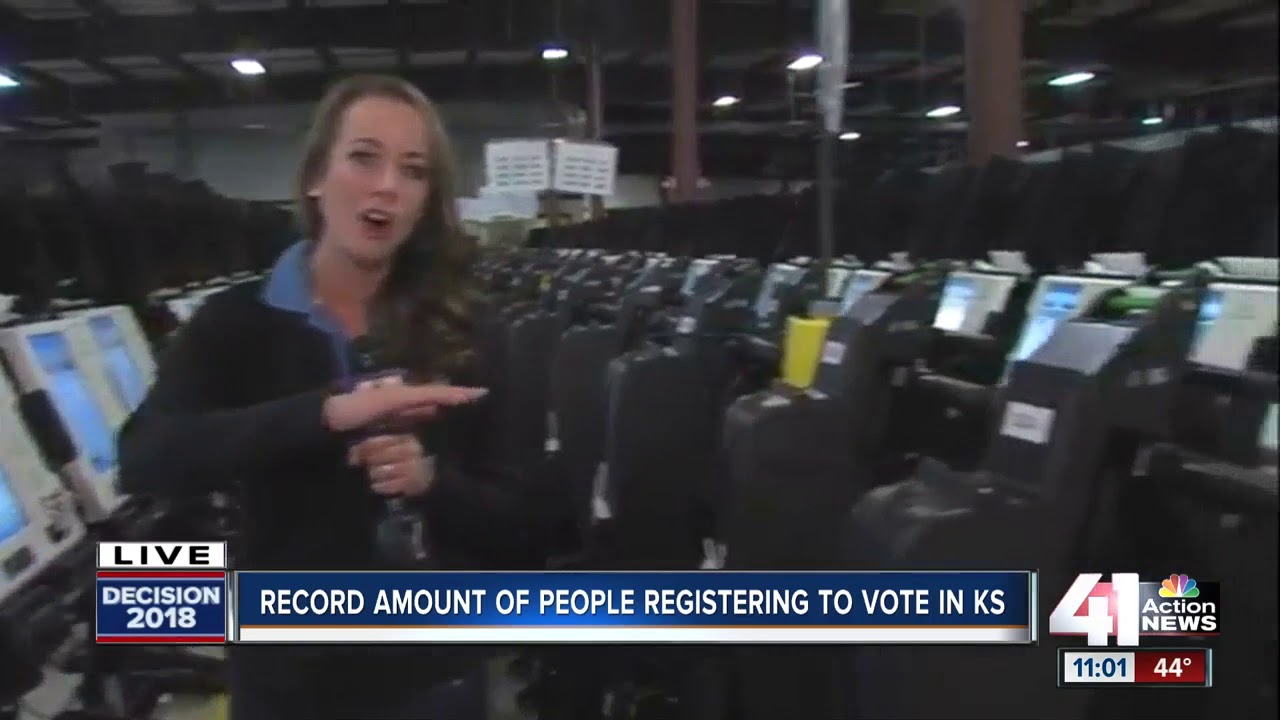 Record amount of people registering to vote in Kansas YouTube