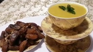 شوربة بالخضر والعدس الاصفر