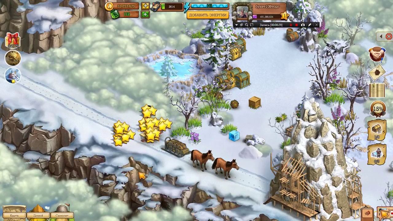 Карта локации северное сияние в игре клондайк