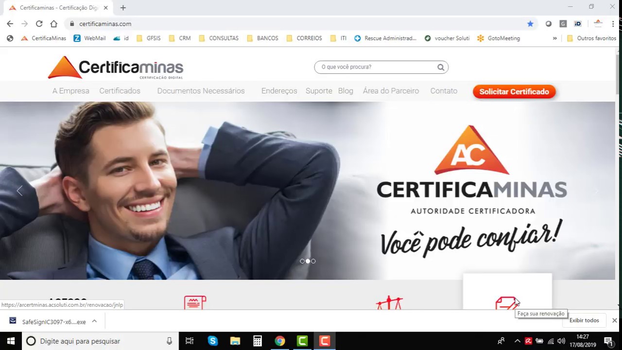 Instalar Gerenciador de Certificado Digital SAFENET - Gemalto