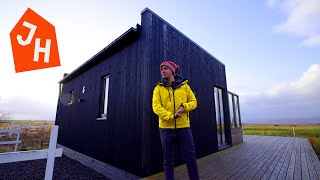 *Cozy* Icelandic Cabin w/ Hot Spring Tub | Tiny House Airbnb Tour!