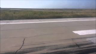 Landing at Burgas airport, Bulgaria