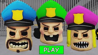 POLICE HEAD FAMILY ESCAPE! NEW SCARY OBBY #roblox #obby