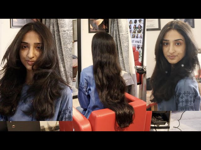 Thick long dark hair with long layers in a u shape | Asian long hair, Hair  color asian, Curls for medium length hair