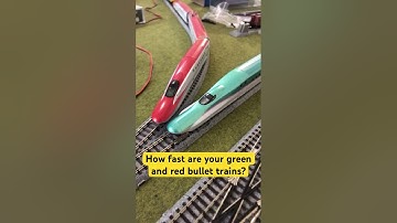 How fast are your green and red bullet trains? | N Scale Questions | @dylanthomasfan6069