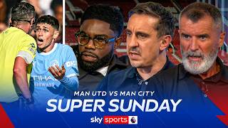 'It's NOT violent conduct' ❌ | Neville, Keane and Richards react to Phil Foden's red card!