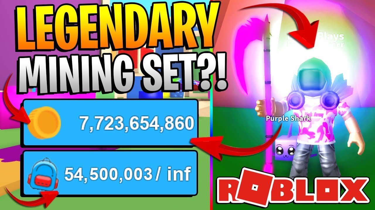 Roblox Mining Simulator New Legendary Mining Set Get - roblox mining simulator new legendary mining set get billions