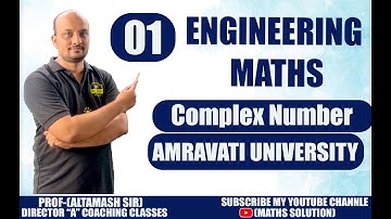 Complex Number part-no-01  | ENGINEERING MATHS | BY ALTAMASH SIR
