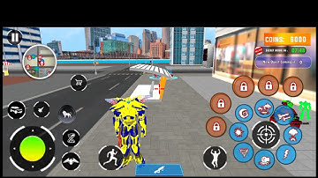 Flying Pigeon Robot Car Games - Android Gameplay