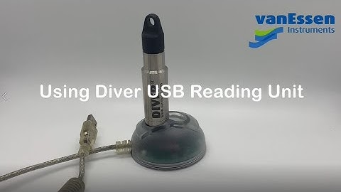 Using Diver USB Reading Unit
