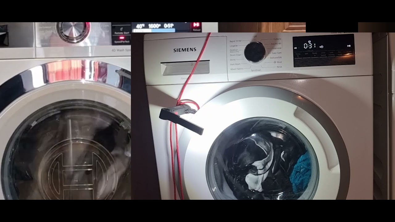 bosch serie 8 vs Siemens iQ300 cotton speed wash action
