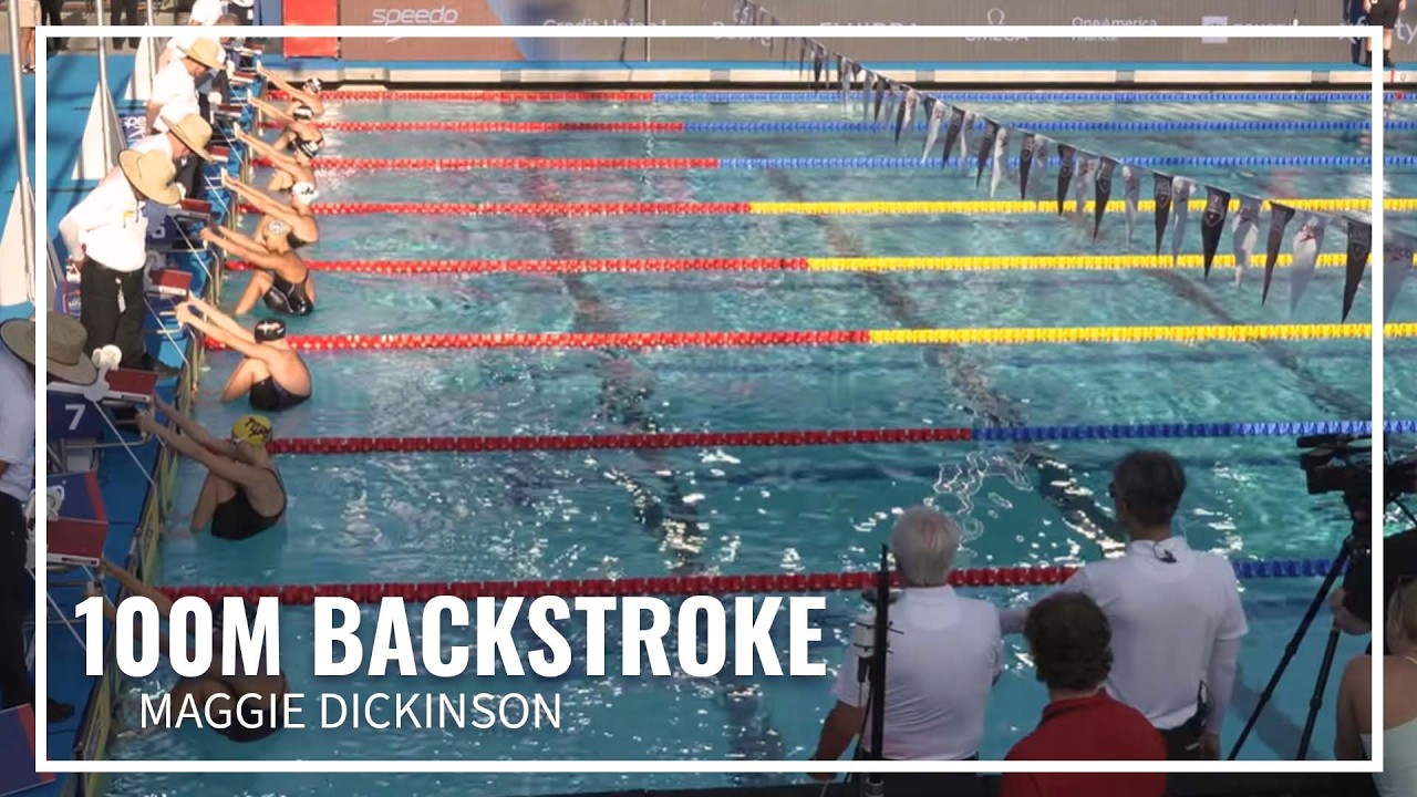 Maggie Dickinson Gets Gold in 100M Backstroke | 2026 Speedo Junior Nationals