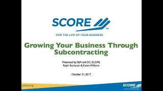Growing Your Business Through Subcontracting