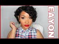 GORGEOUS CURLY PIXIE CUT WIG REVIEW| ft. EAYON HAIR