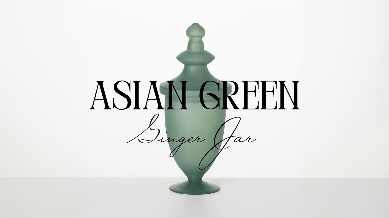 Asian Inspired Green Ginger Jar
