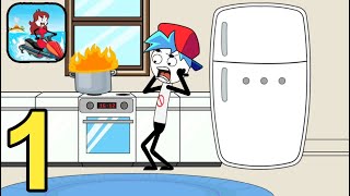 Stickman Story  Troll Master - Gameplay All Levels 1 to 6 Part 1 screenshot 3