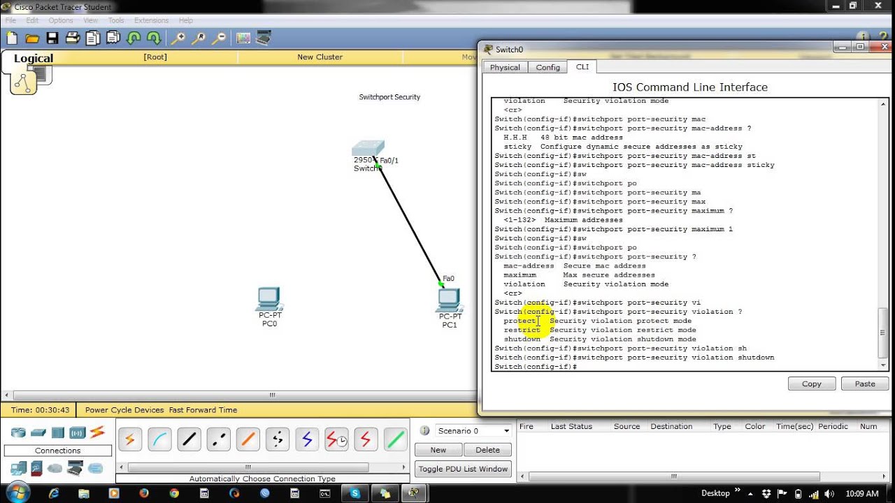 Switch Port Security in Cisco Switch